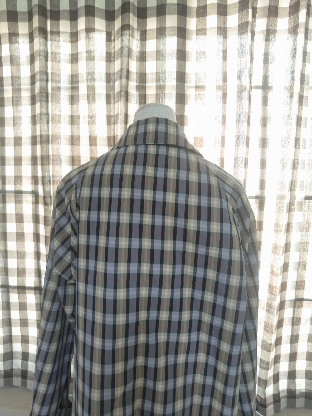THE ROW tavishina checked silk and cotton-blend poplin coat - Picture 10 of 13